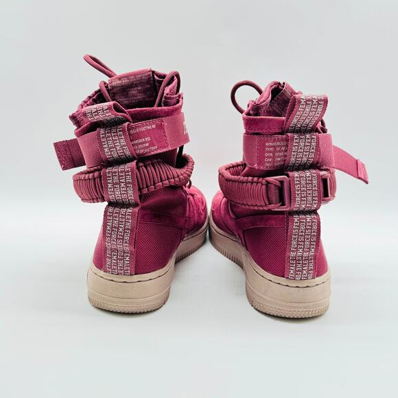 Nike Air Force 1 SF AF1 Womens 6 Burgundy Vintage Wine Force is Female - Picture 7 of 11